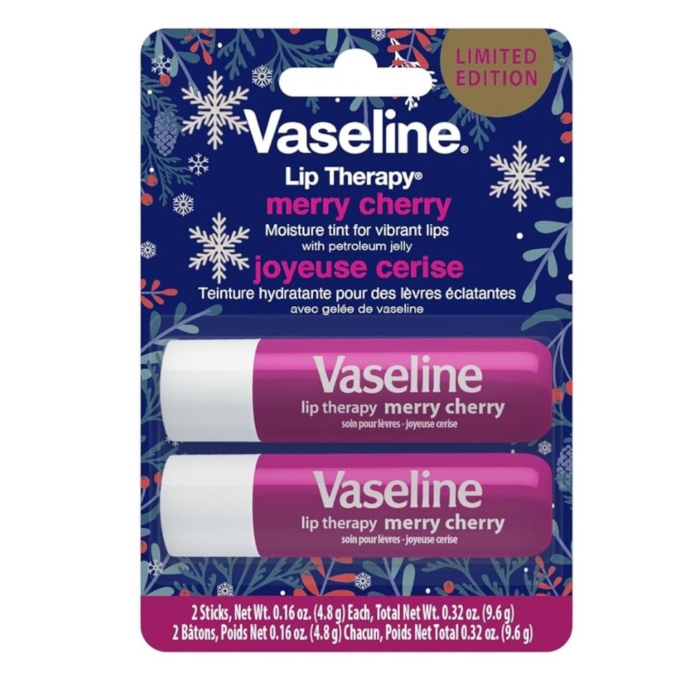 VASELINE - 2PC Limited Edition Merry Cherry Moisture Tint